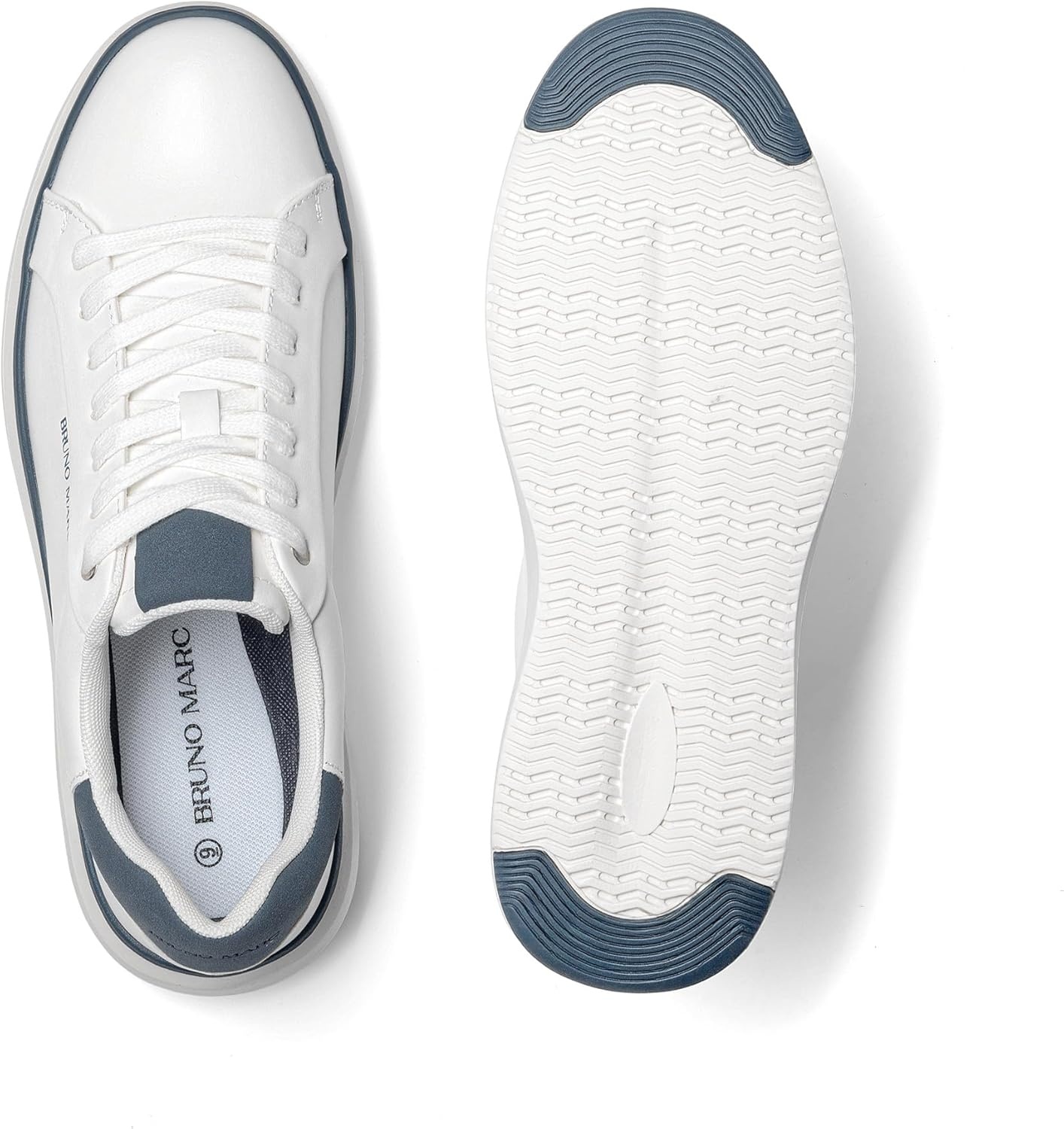 image:imageBruno Marc Mens Dress Fashion Sneakers Casual ShoesWhiteBlue