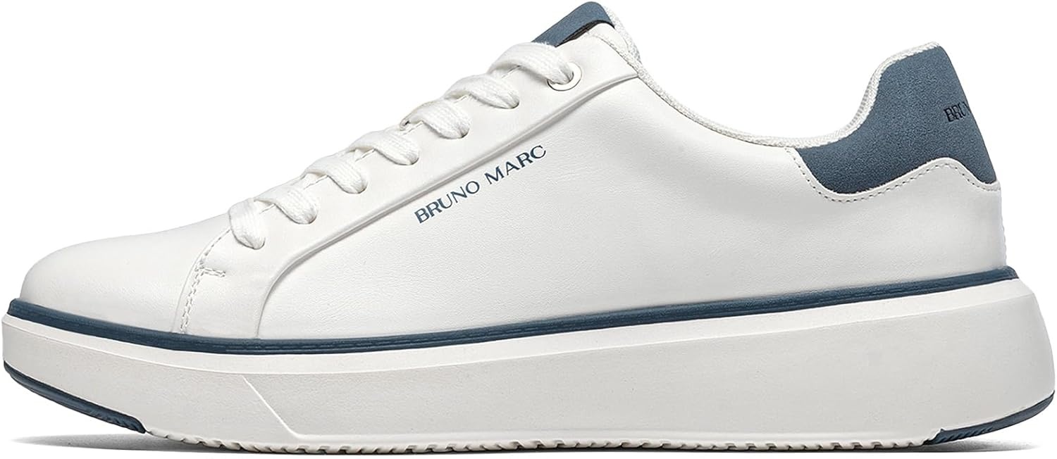image:imageBruno Marc Mens Dress Fashion Sneakers Casual ShoesWhiteBlue