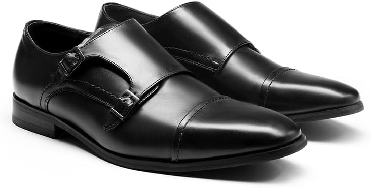image:imageBruno Marc Mens Dress Loafer Shoes Monk Strap Slip On Loafers2Black