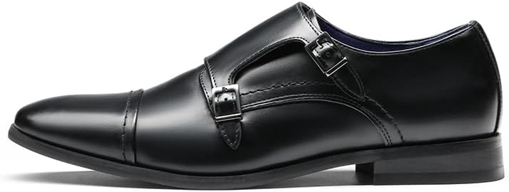 image:imageBruno Marc Mens Dress Loafer Shoes Monk Strap Slip On Loafers2Black