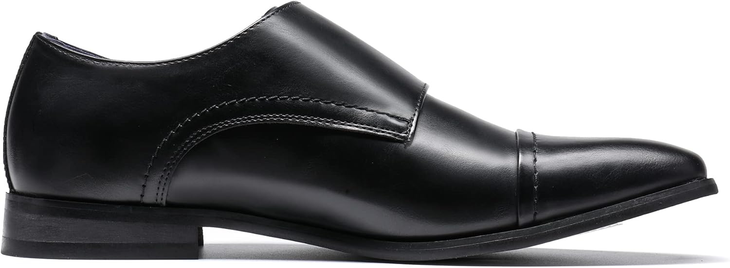 image:imageBruno Marc Mens Dress Loafer Shoes Monk Strap Slip On LoafersBlack