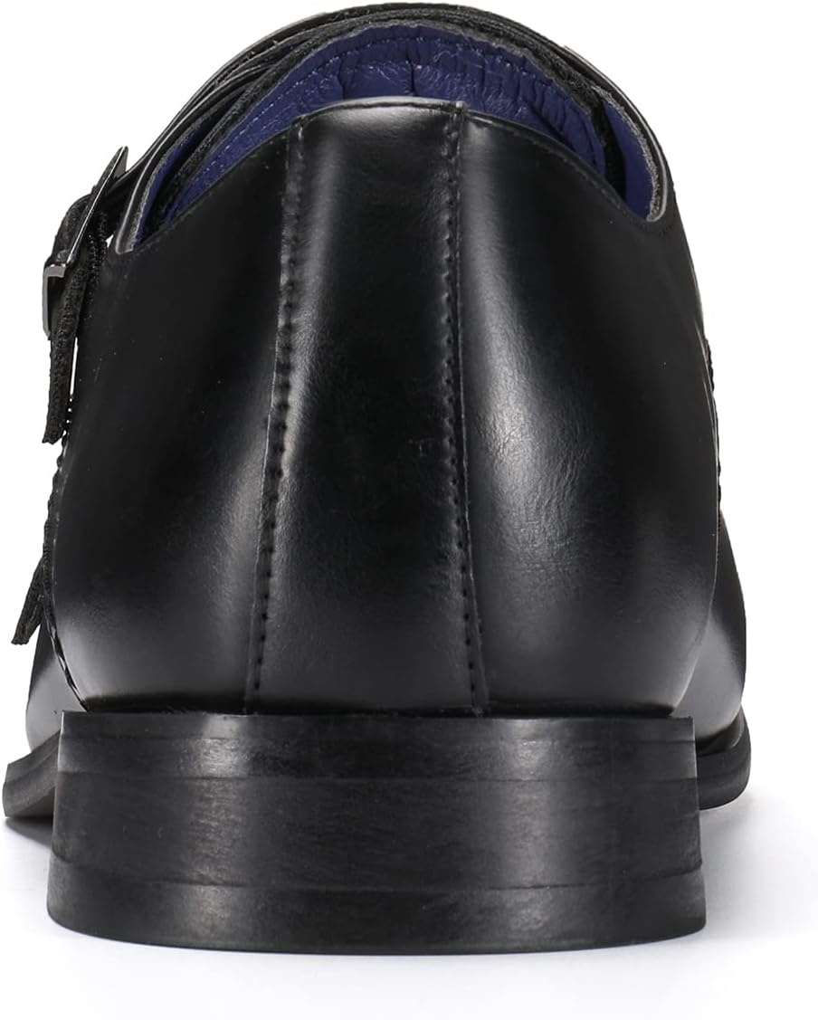 image:imageBruno Marc Mens Dress Loafer Shoes Monk Strap Slip On LoafersBlack
