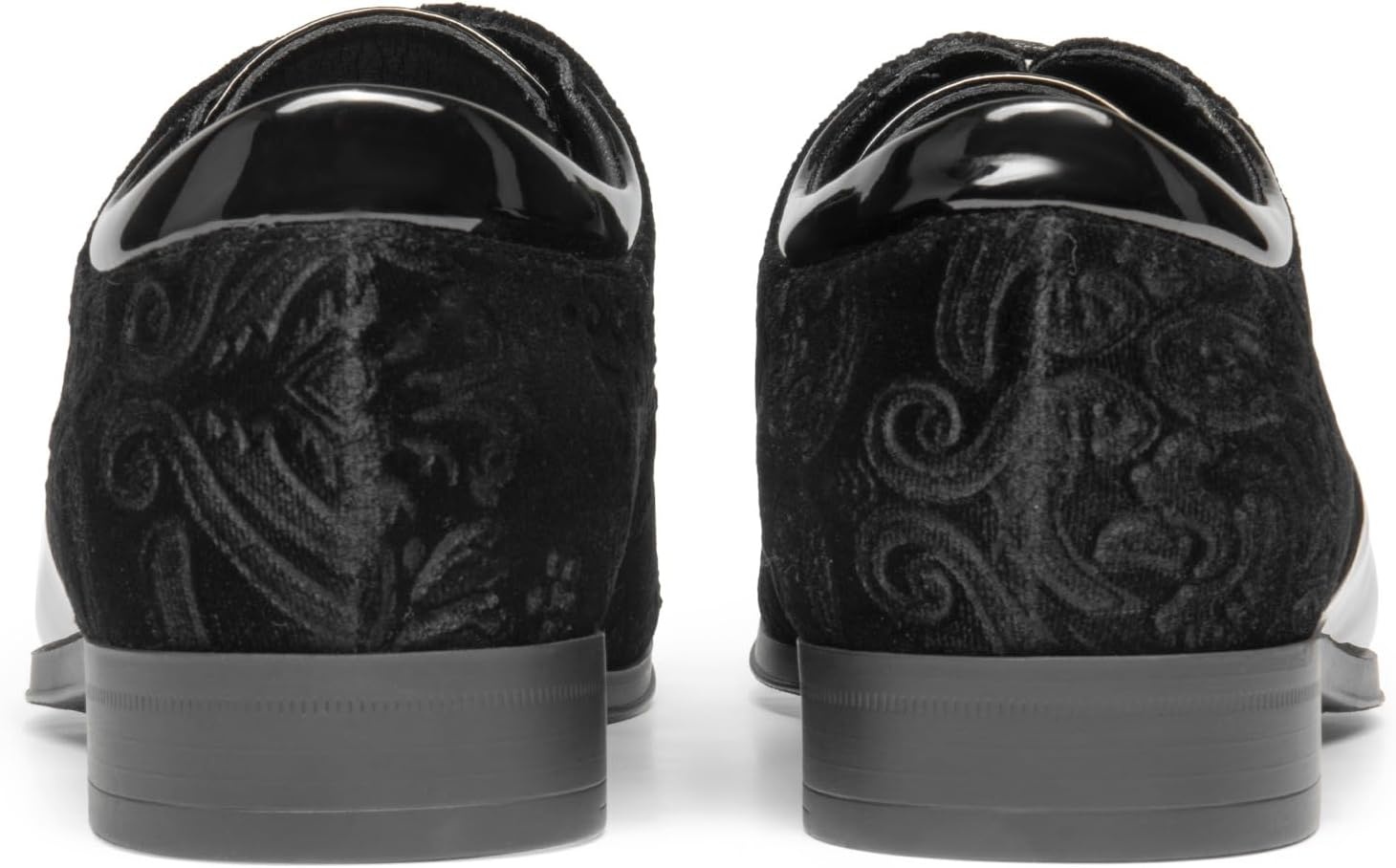 image:imageBruno Marc Mens Dress Tuxedo Shoes Classic Patent Velvet Laceup Formal Caden OxfordBlack