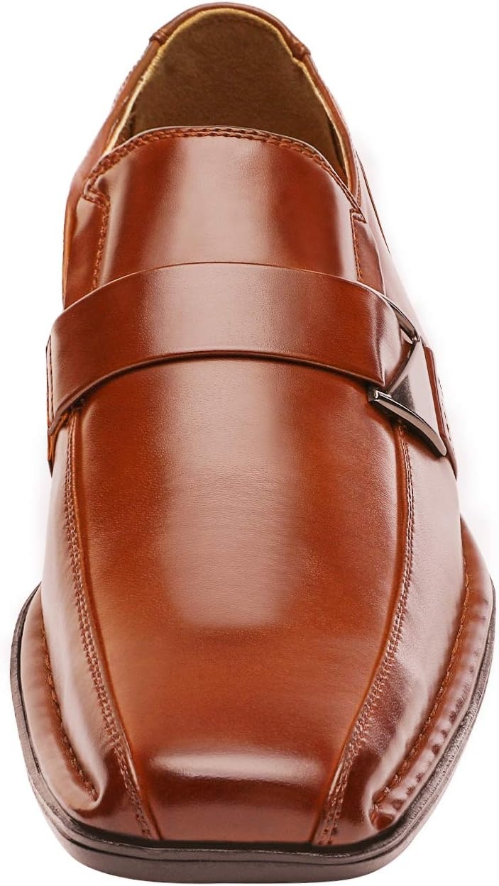 image:imageBruno Marc Mens Giorgio Classic Slipon Dress Loafers ShoesBrown