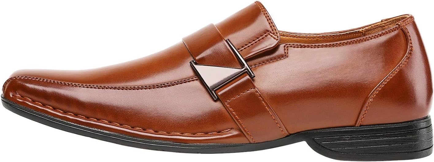image:imageBruno Marc Mens Giorgio Classic Slipon Dress Loafers ShoesBrown