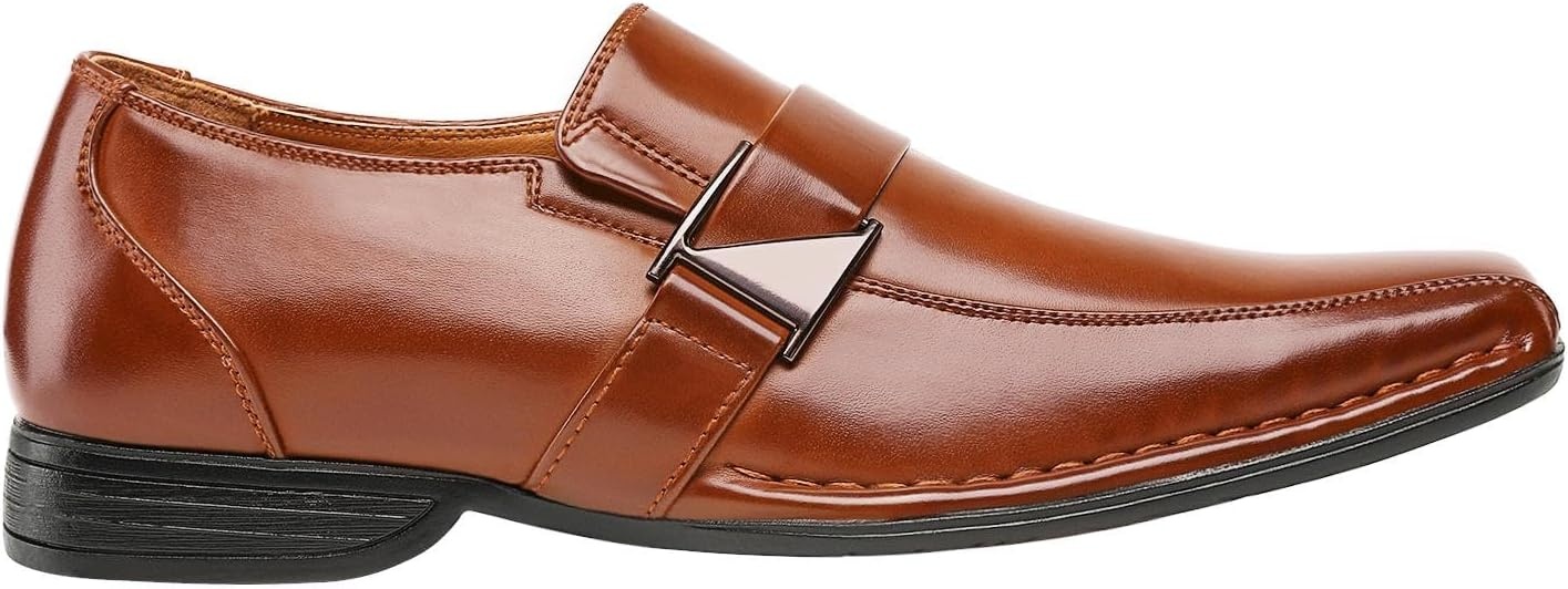 image:imageBruno Marc Mens Giorgio Classic Slipon Dress Loafers ShoesBrown