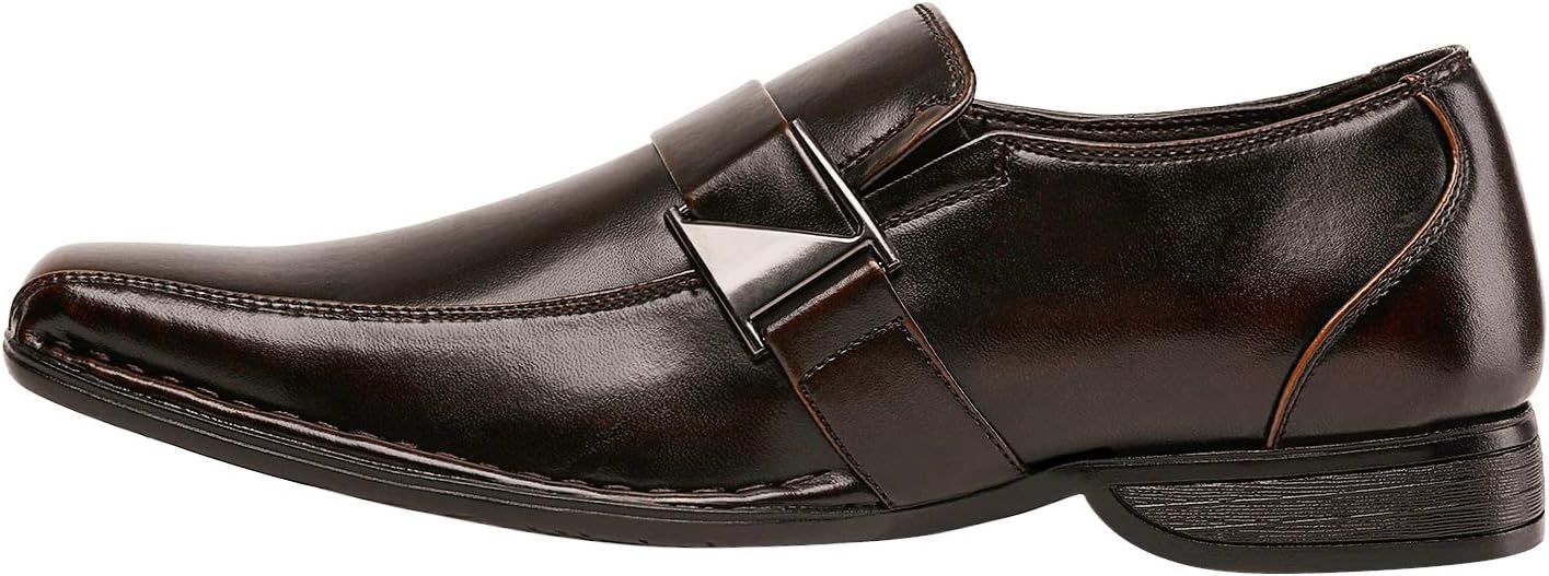 image:imageBruno Marc Mens Giorgio Classic Slipon Dress Loafers ShoesDark Brown