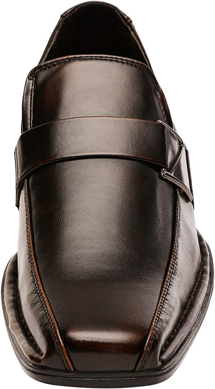 image:imageBruno Marc Mens Giorgio Classic Slipon Dress Loafers ShoesDark Brown