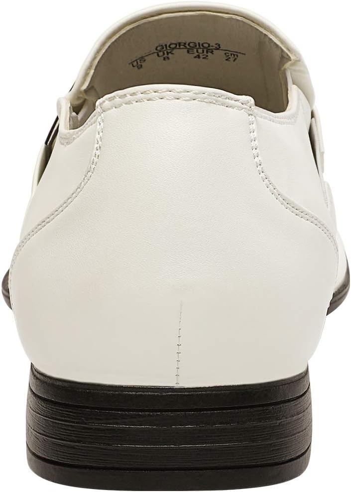image:imageBruno Marc Mens Giorgio Classic Slipon Dress Loafers ShoesWhite