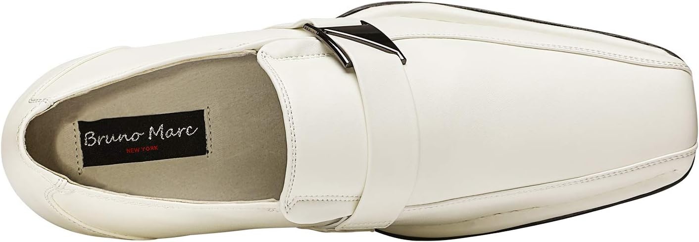 image:imageBruno Marc Mens Giorgio Classic Slipon Dress Loafers ShoesWhite