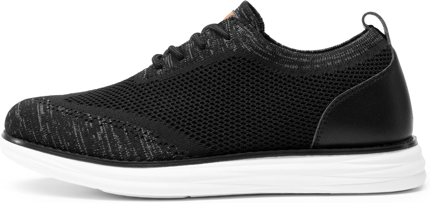 image:imageBruno Marc Mens Grand02 KnitFlex Lightweight Walking ShoesBlackGrey
