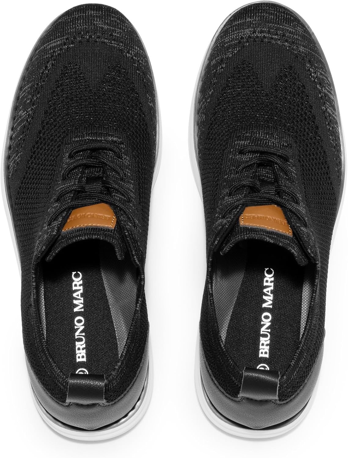 image:imageBruno Marc Mens Grand02 KnitFlex Lightweight Walking ShoesBlackGrey