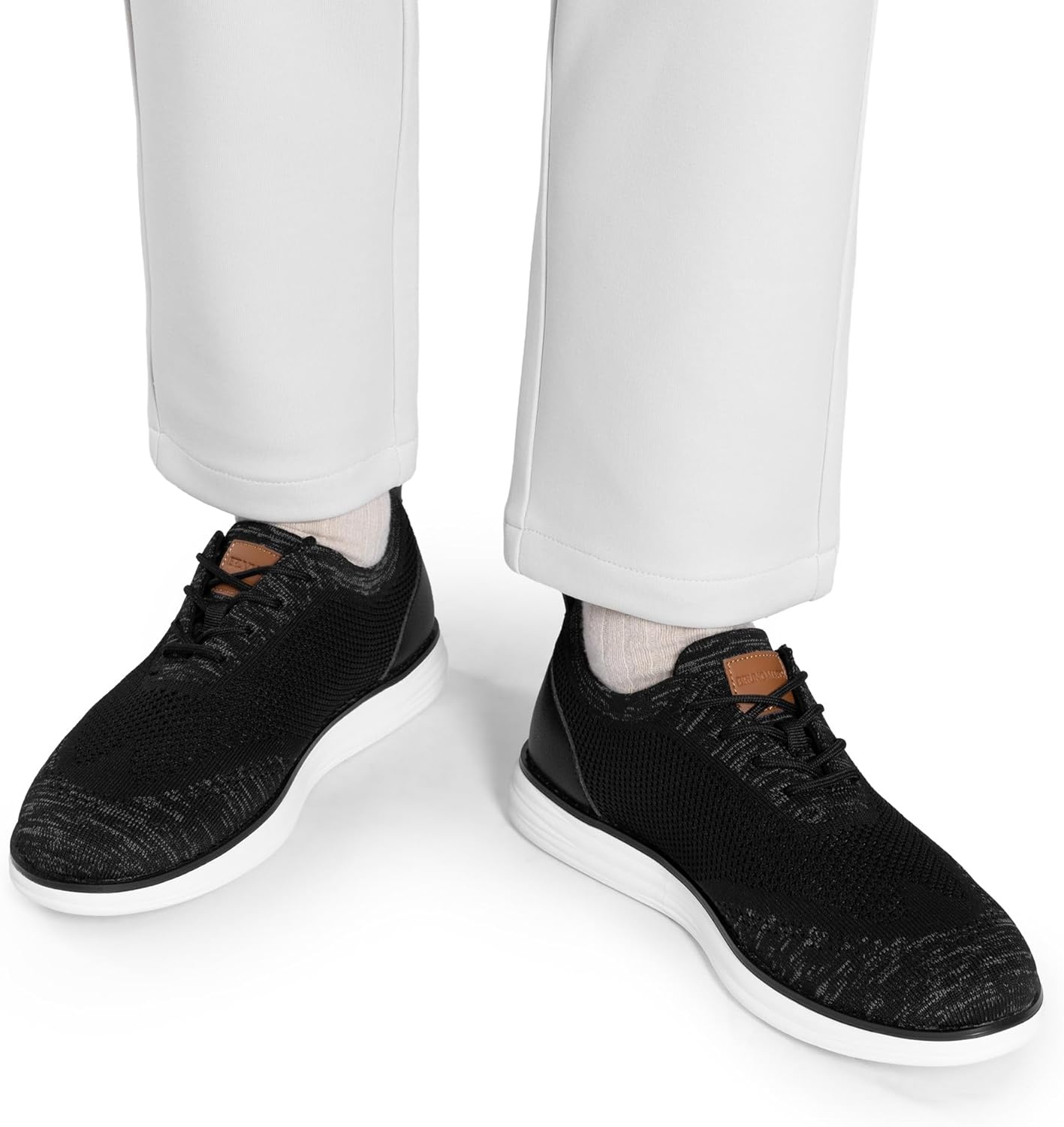 image:imageBruno Marc Mens Grand02 KnitFlex Lightweight Walking ShoesBlackGrey