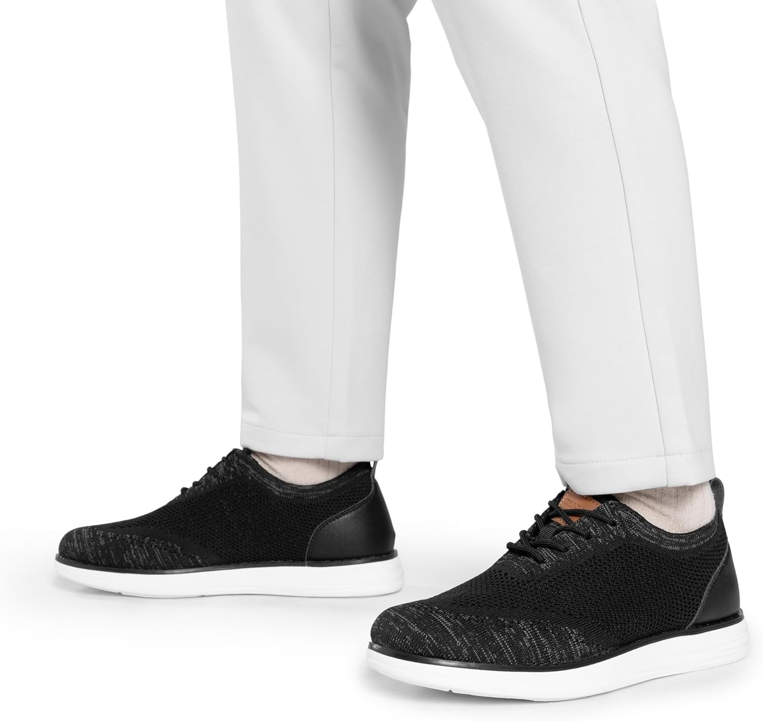 image:imageBruno Marc Mens Grand02 KnitFlex Lightweight Walking ShoesBlackGrey