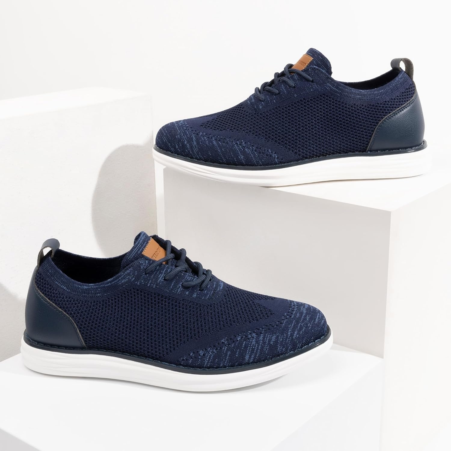 image:imageBruno Marc Mens Grand02 KnitFlex Lightweight Walking ShoesDarkBlue