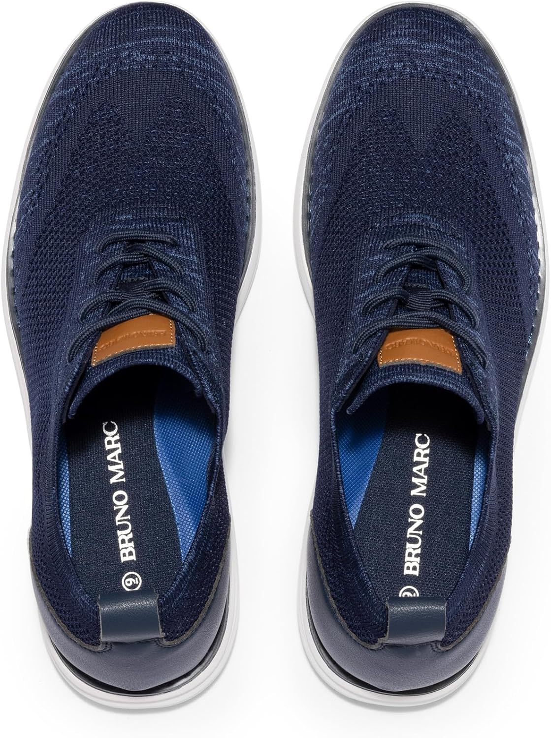image:imageBruno Marc Mens Grand02 KnitFlex Lightweight Walking ShoesDarkBlue