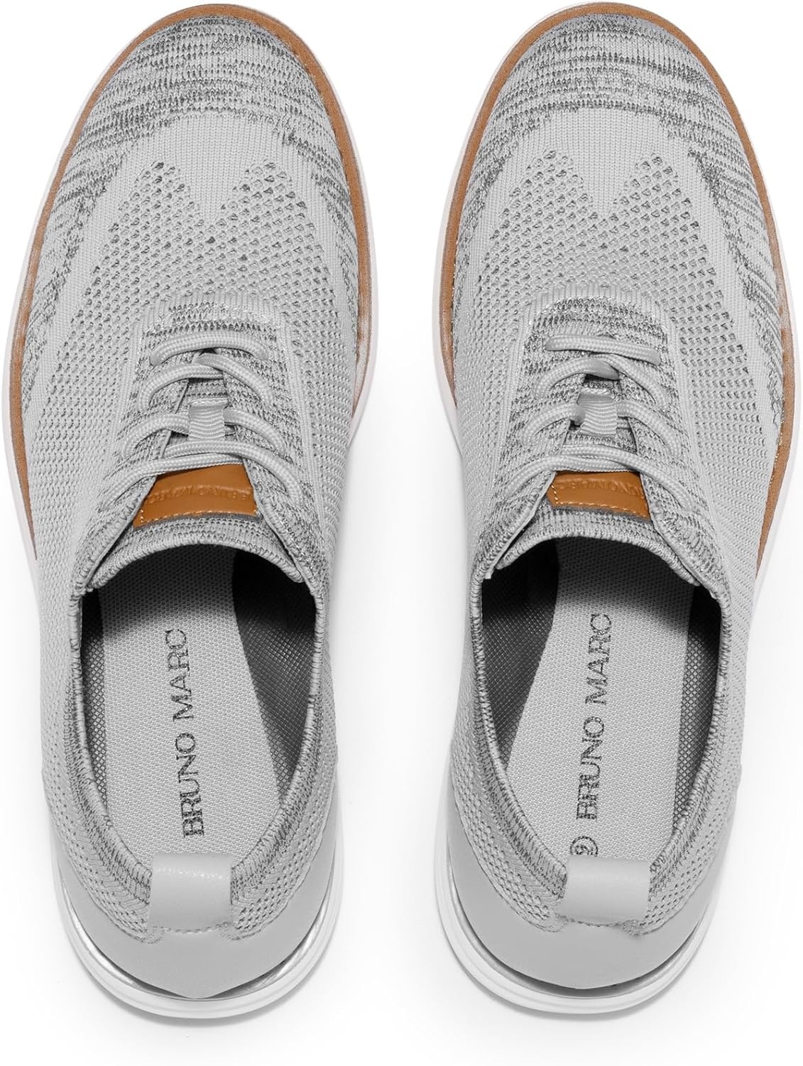 image:imageBruno Marc Mens Grand02 KnitFlex Lightweight Walking ShoesGrey
