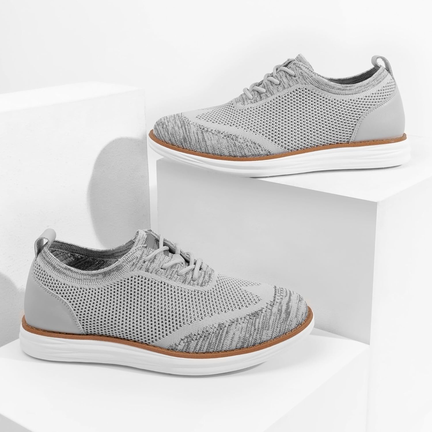 image:imageBruno Marc Mens Grand02 KnitFlex Lightweight Walking ShoesGrey