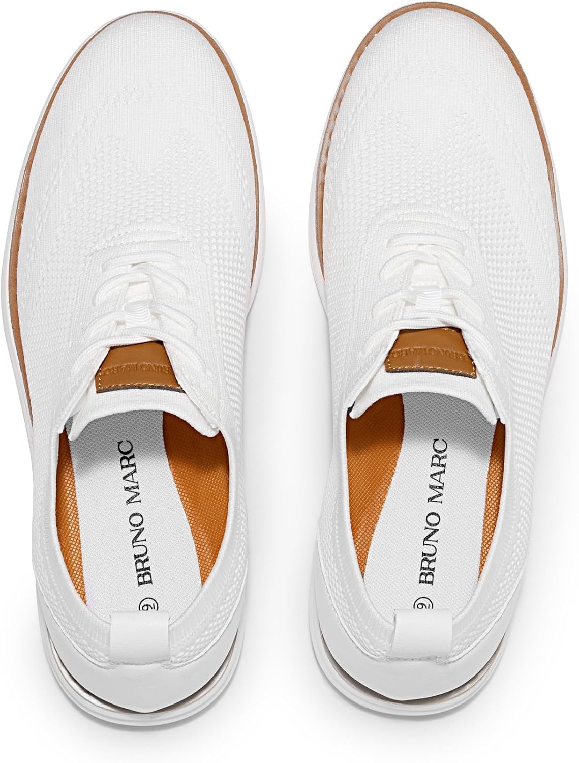 image:imageBruno Marc Mens Grand02 KnitFlex Lightweight Walking ShoesWhite