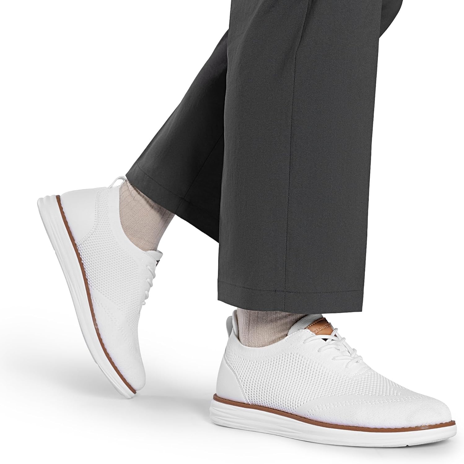 image:imageBruno Marc Mens Grand02 KnitFlex Lightweight Walking ShoesWhite