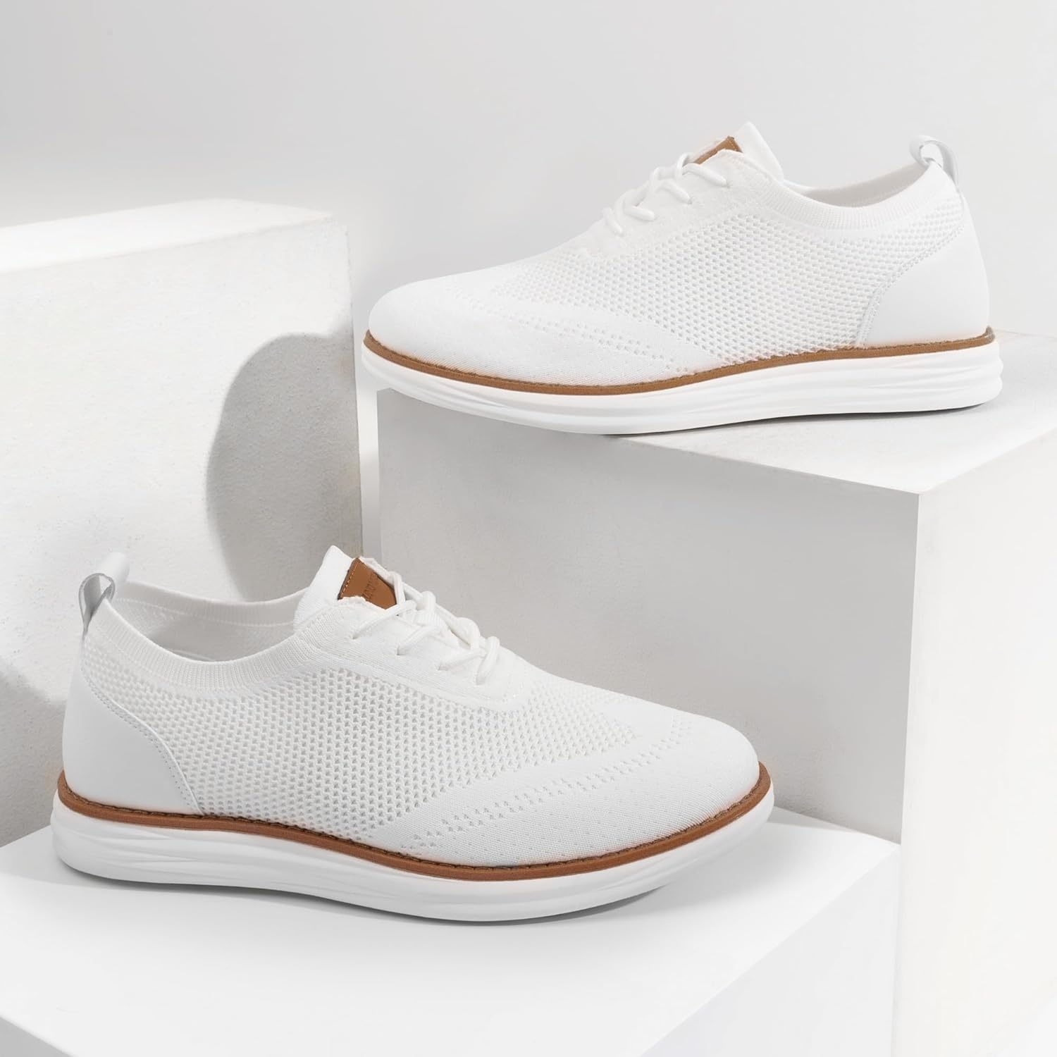 image:imageBruno Marc Mens Grand02 KnitFlex Lightweight Walking ShoesWhite