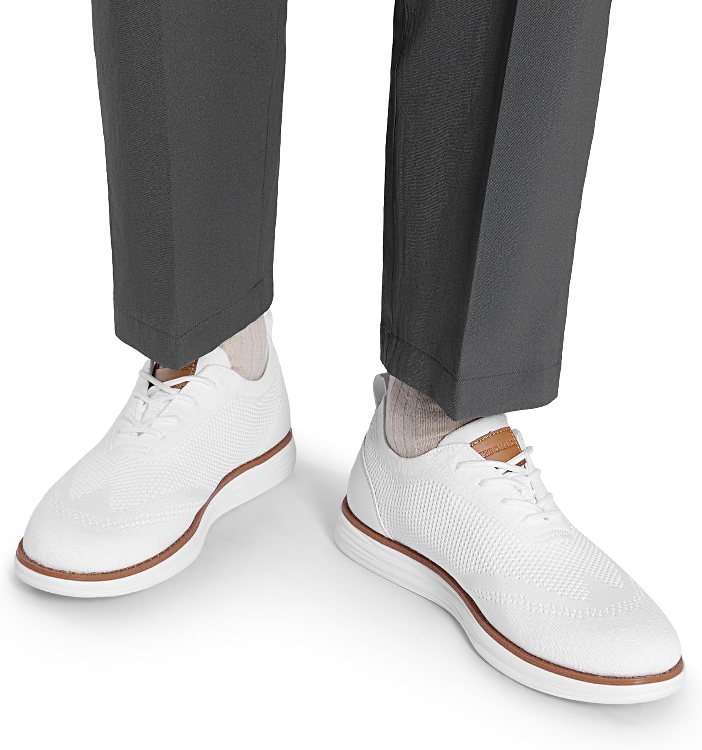 image:imageBruno Marc Mens Grand02 KnitFlex Lightweight Walking ShoesWhite