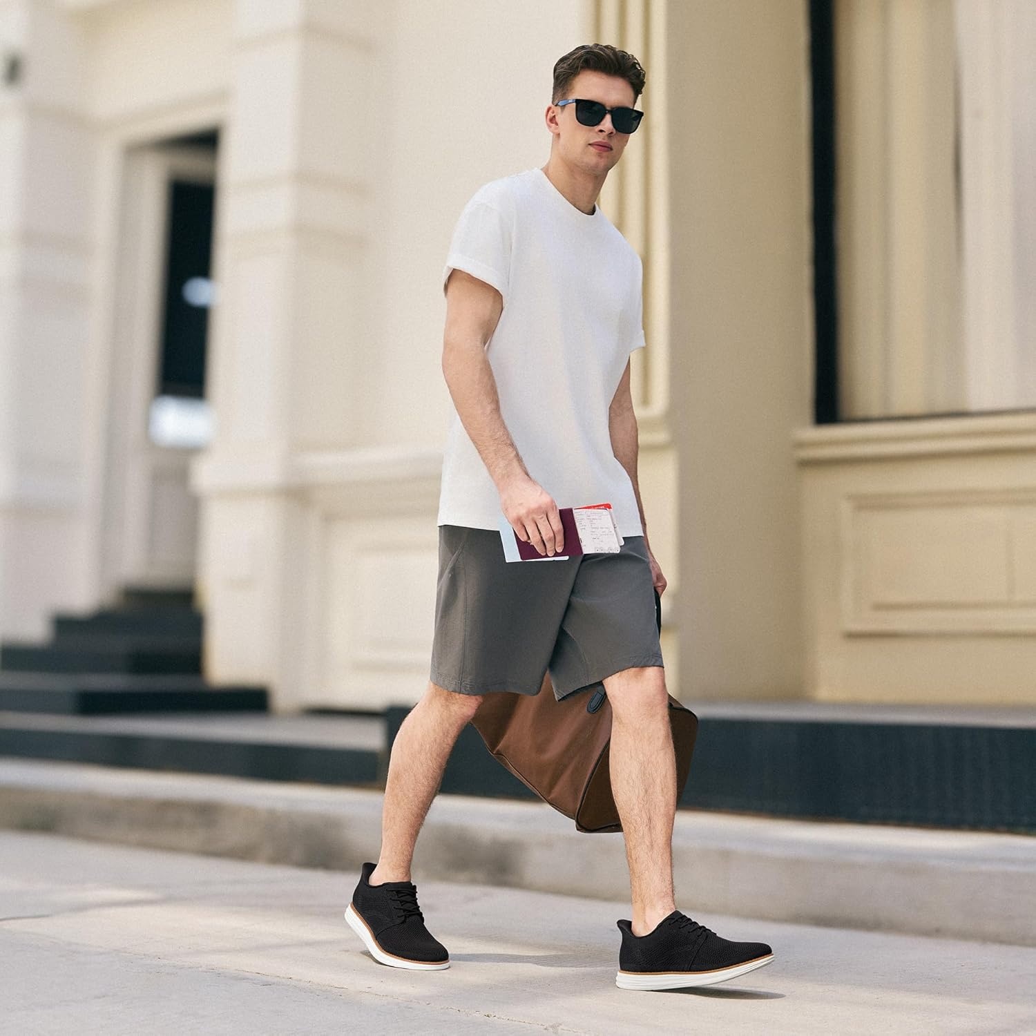 image:imageBruno Marc Mens Hands Free Slip On Casual Dress Shoes Mesh Sneakers Breathable Lightweight Comfortable Walking ShoesBlack