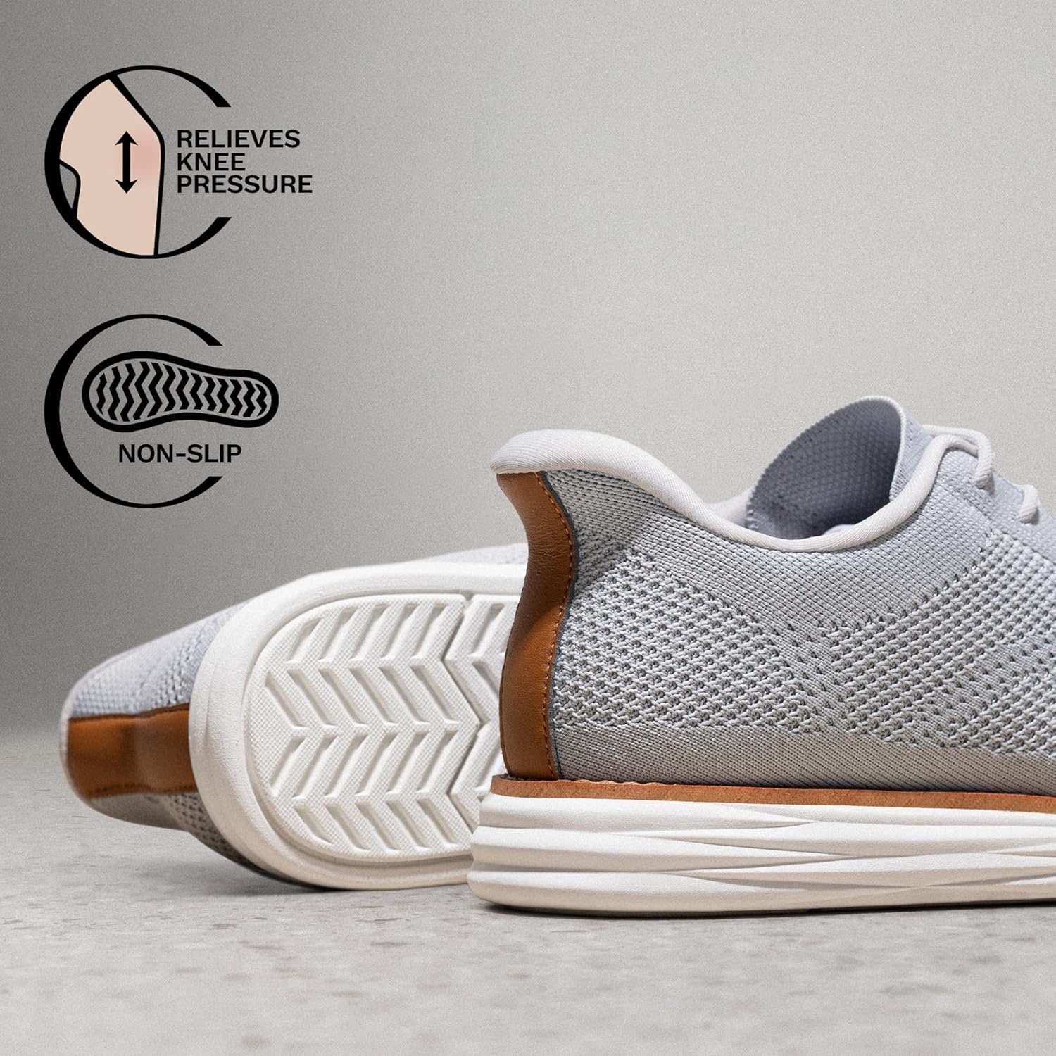 image:imageBruno Marc Mens Hands Free Slip On Casual Dress Shoes Mesh Sneakers Breathable Lightweight Comfortable Walking ShoesGrey