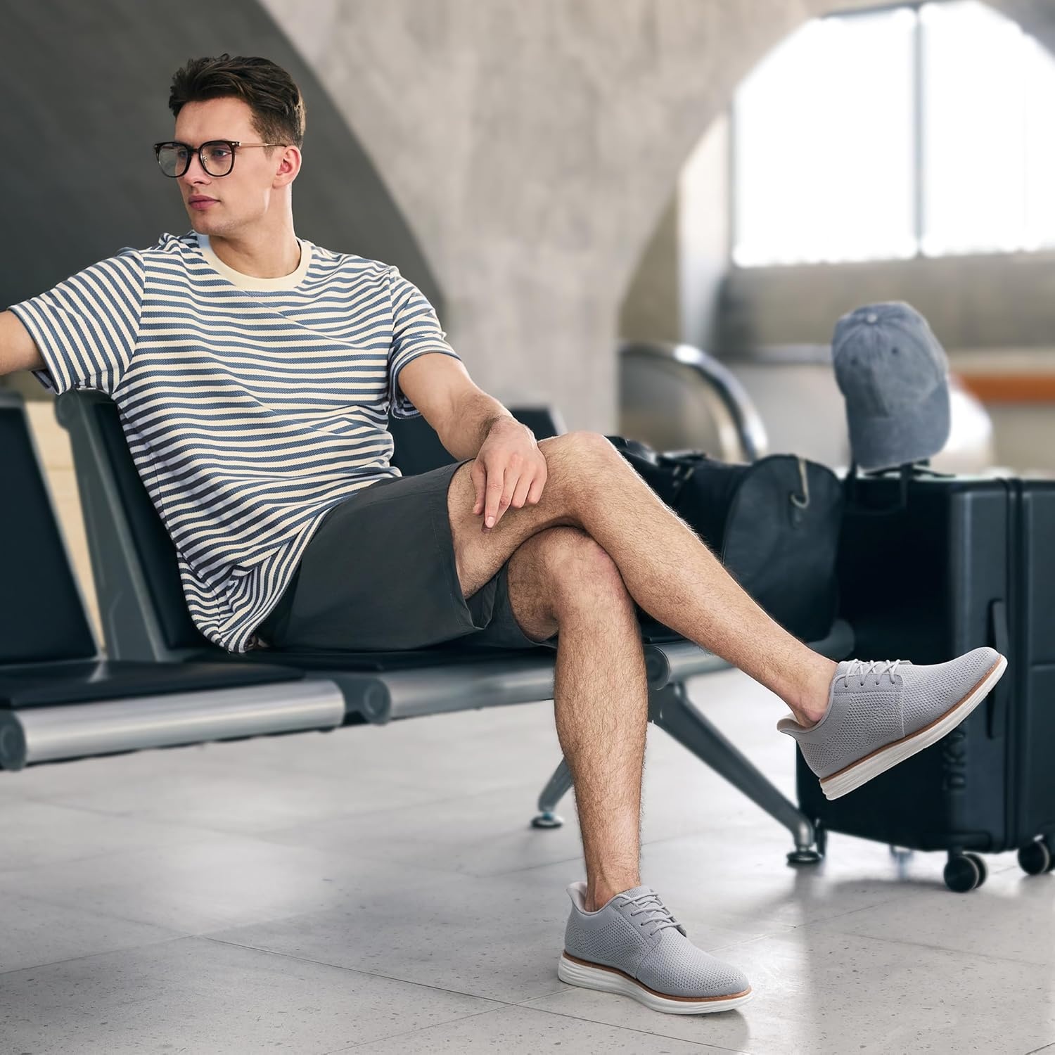 image:imageBruno Marc Mens Hands Free Slip On Casual Dress Shoes Mesh Sneakers Breathable Lightweight Comfortable Walking ShoesGrey