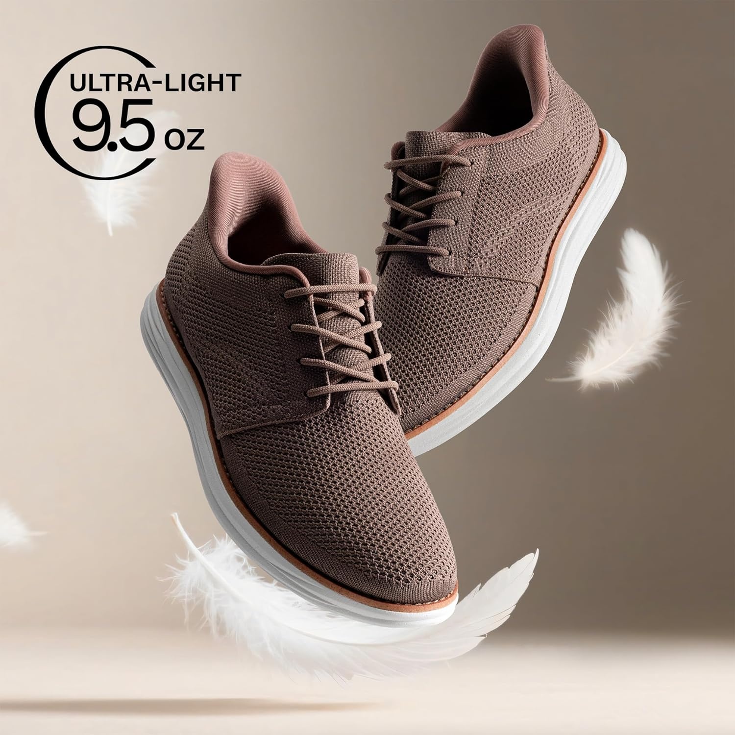 image:imageBruno Marc Mens Hands Free Slip On Casual Dress Shoes Mesh Sneakers Breathable Lightweight Comfortable Walking ShoesLight Brown