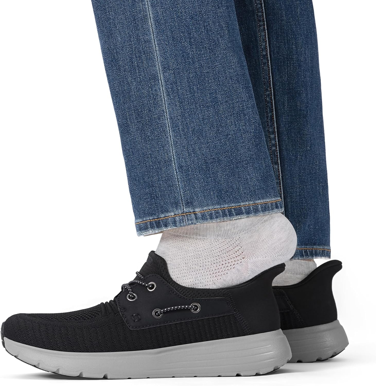 image:imageBruno Marc Mens Hands Free Slipon Loafers Casual Breathable SneakerBlack