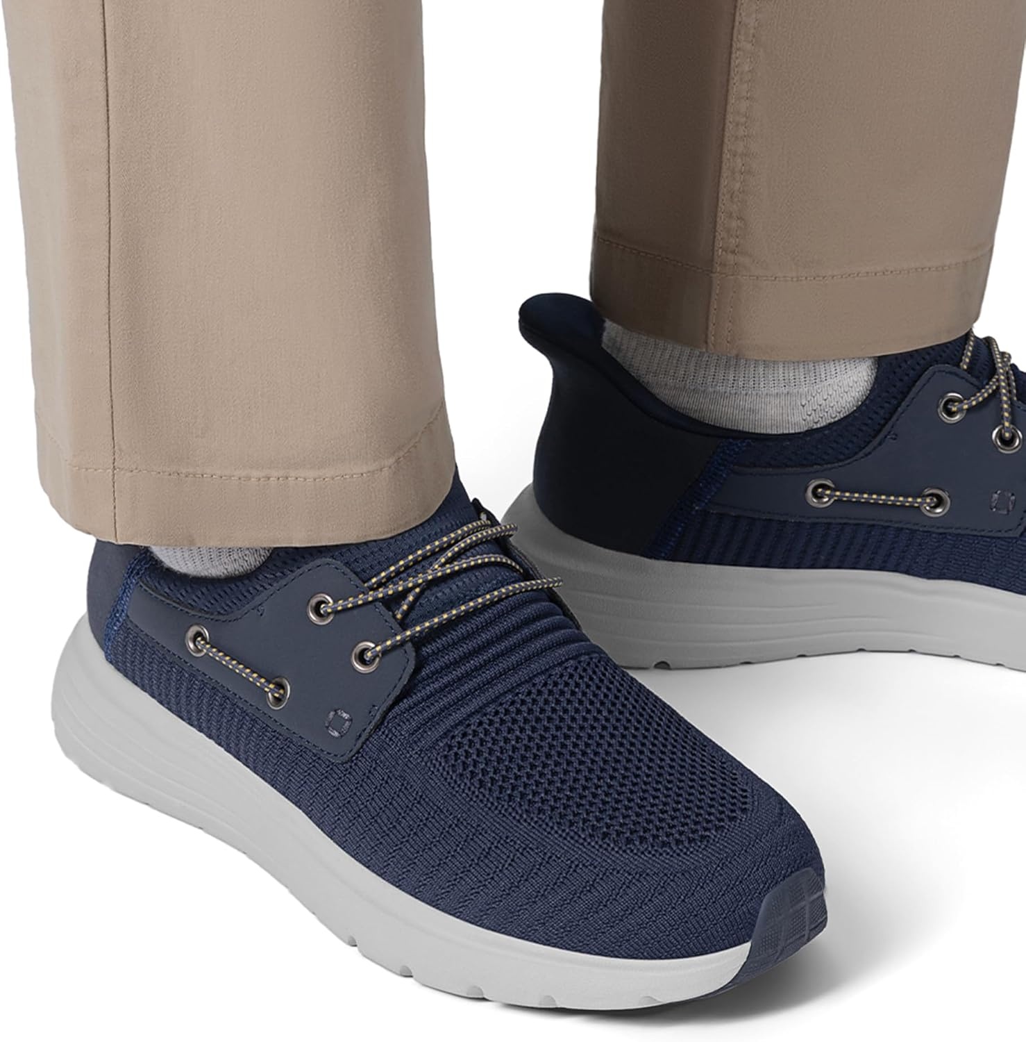 image:imageBruno Marc Mens Hands Free Slipon Loafers Casual Breathable SneakerDark Blue