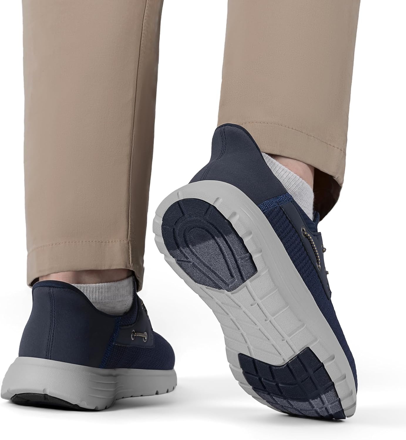 image:imageBruno Marc Mens Hands Free Slipon Loafers Casual Breathable SneakerDark Blue