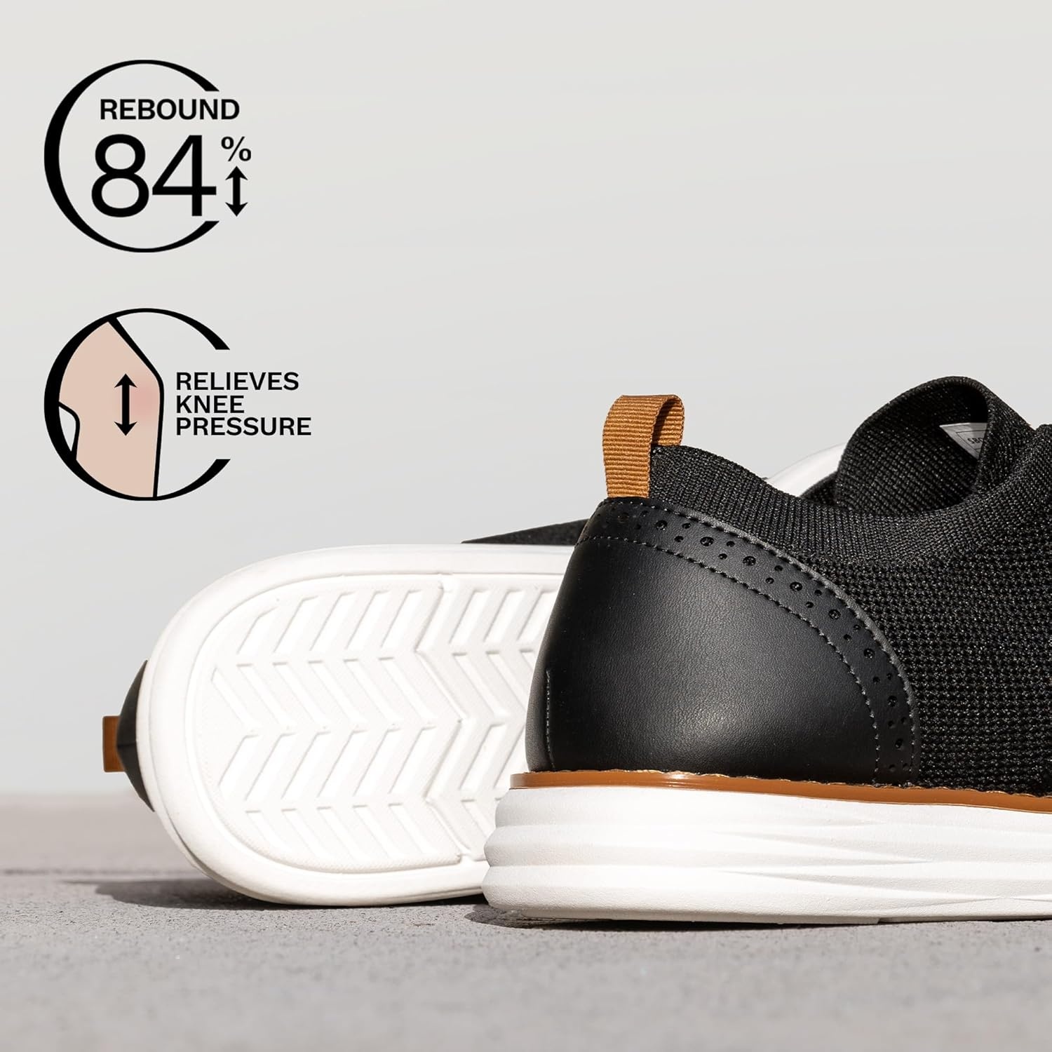 image:imageBruno Marc Mens KnitFlex Craft Mesh Oxfords Sneakers Casual Dress LaceUp Lightweight Walking Shoes6black