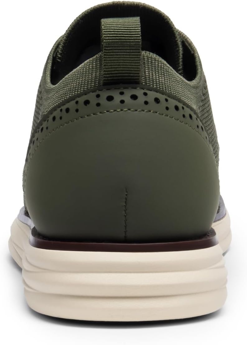 image:imageBruno Marc Mens KnitFlex Craft Mesh Oxfords Sneakers Casual Dress LaceUp Lightweight Walking Shoes6green