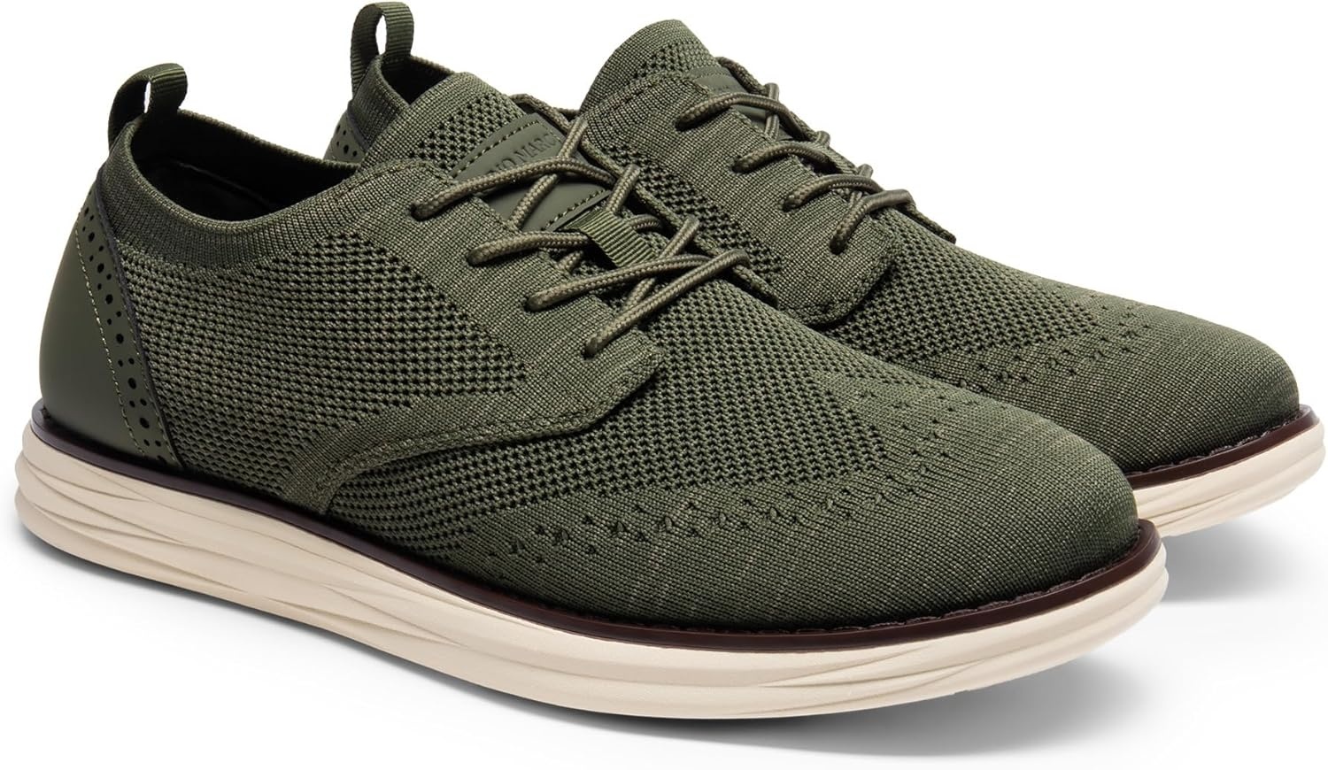 image:imageBruno Marc Mens KnitFlex Craft Mesh Oxfords Sneakers Casual Dress LaceUp Lightweight Walking Shoes6green