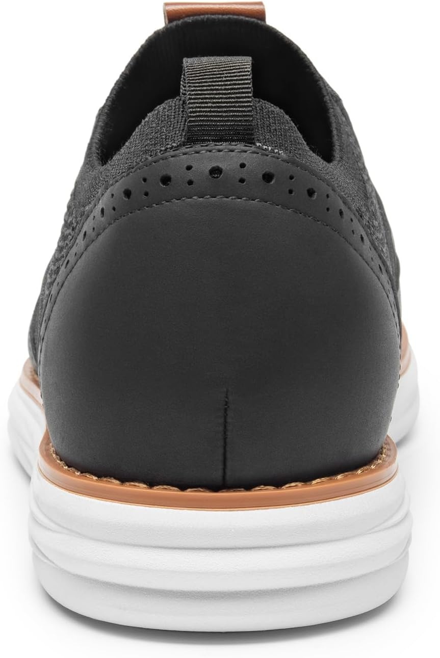image:imageBruno Marc Mens KnitFlex Craft Mesh Oxfords Sneakers Casual Dress LaceUp Lightweight Walking Shoes8black