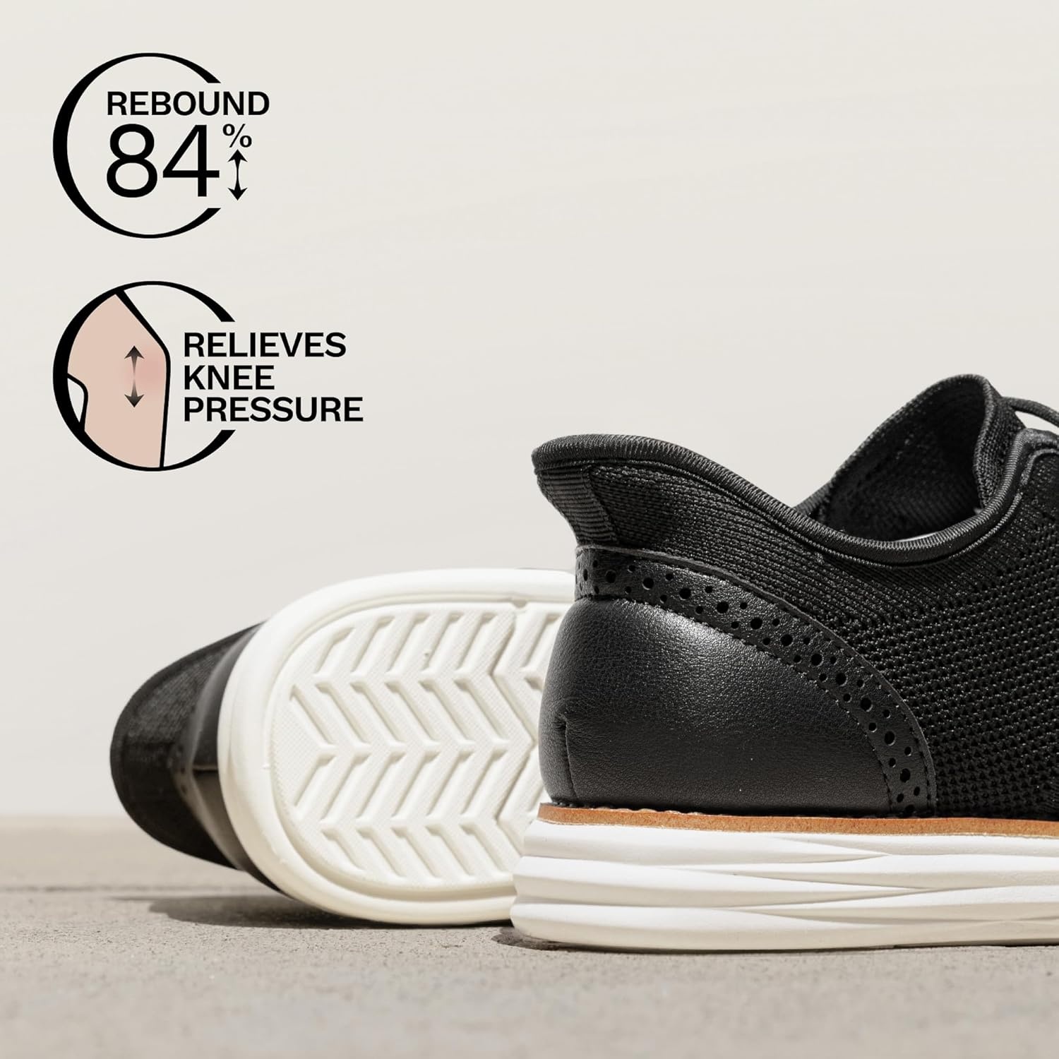 image:imageBruno Marc Mens KnitFlex Craft Mesh Oxfords Sneakers Casual Dress LaceUp Lightweight Walking ShoesBlackhands Free