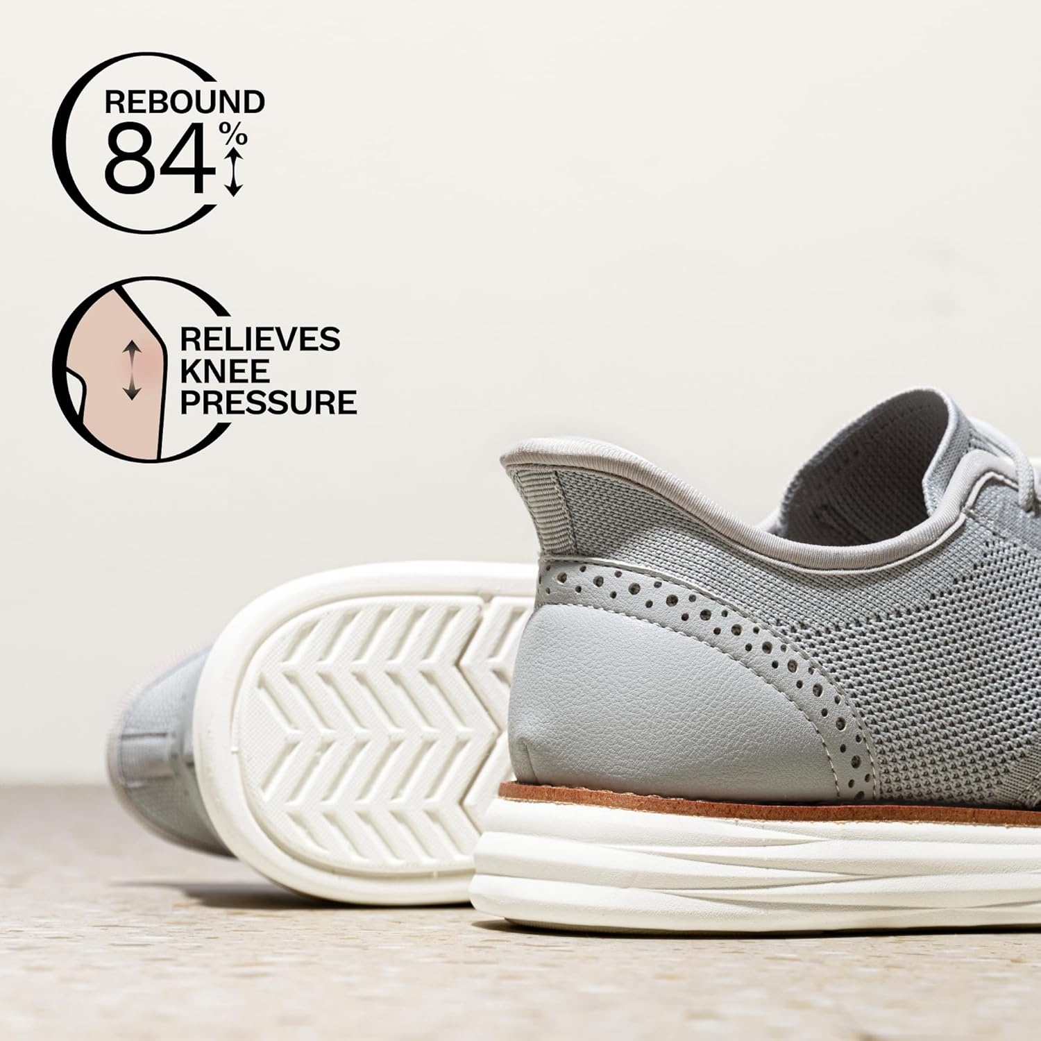 image:imageBruno Marc Mens KnitFlex Craft Mesh Oxfords Sneakers Casual Dress LaceUp Lightweight Walking ShoesGreyhands Free