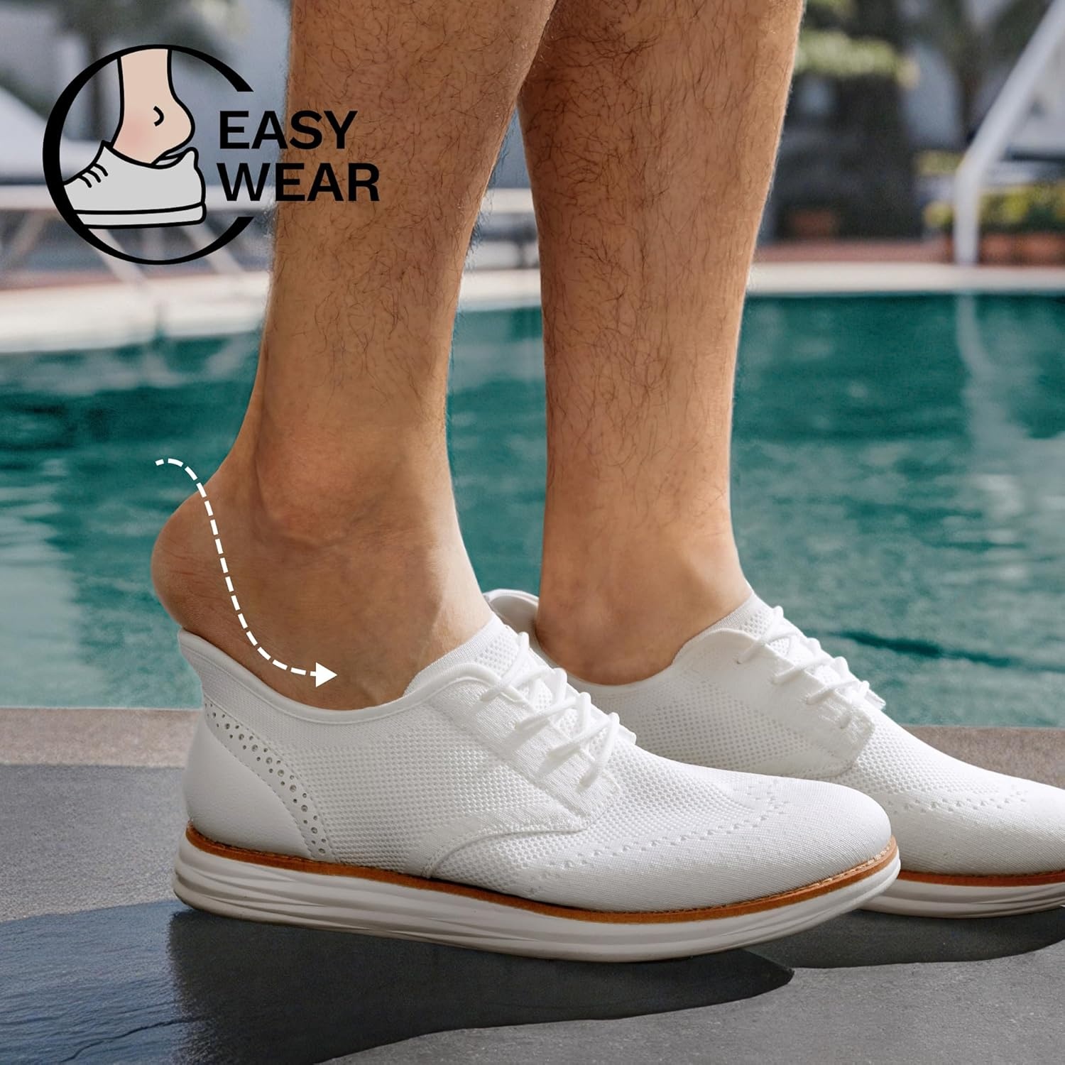 image:imageBruno Marc Mens KnitFlex Craft Mesh Oxfords Sneakers Casual Dress LaceUp Lightweight Walking ShoesWhitehands Free