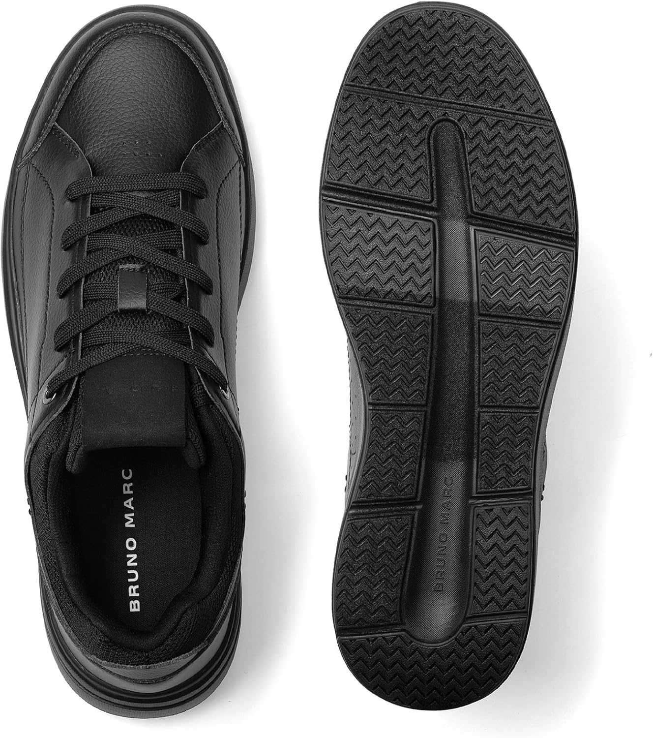 image:imageBruno Marc Mens Lightweight Non Slip Casual Dress Fashion Sneakers Tennis Shoes Breathable Comfortable ShoesAll Black