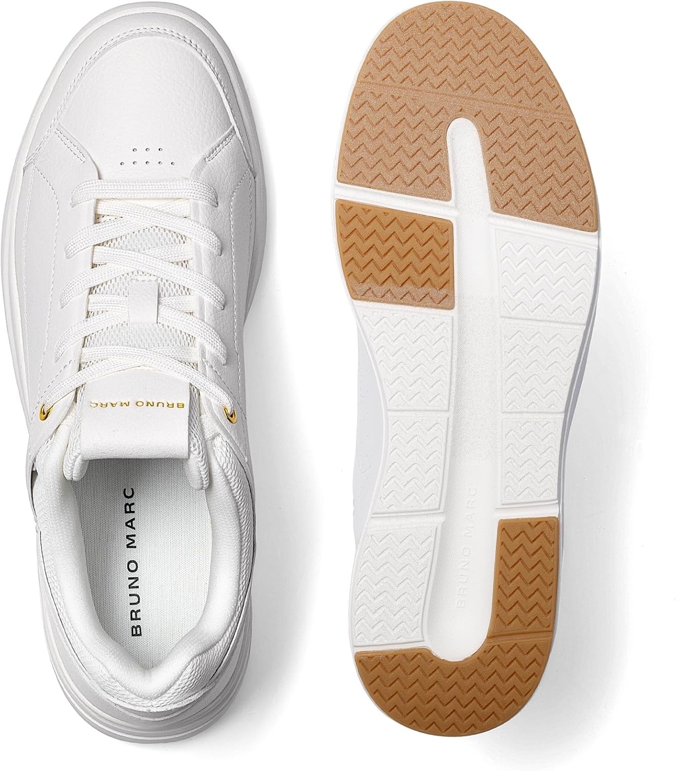 image:imageBruno Marc Mens Lightweight Non Slip Casual Dress Fashion Sneakers Tennis Shoes Breathable Comfortable ShoesWhite