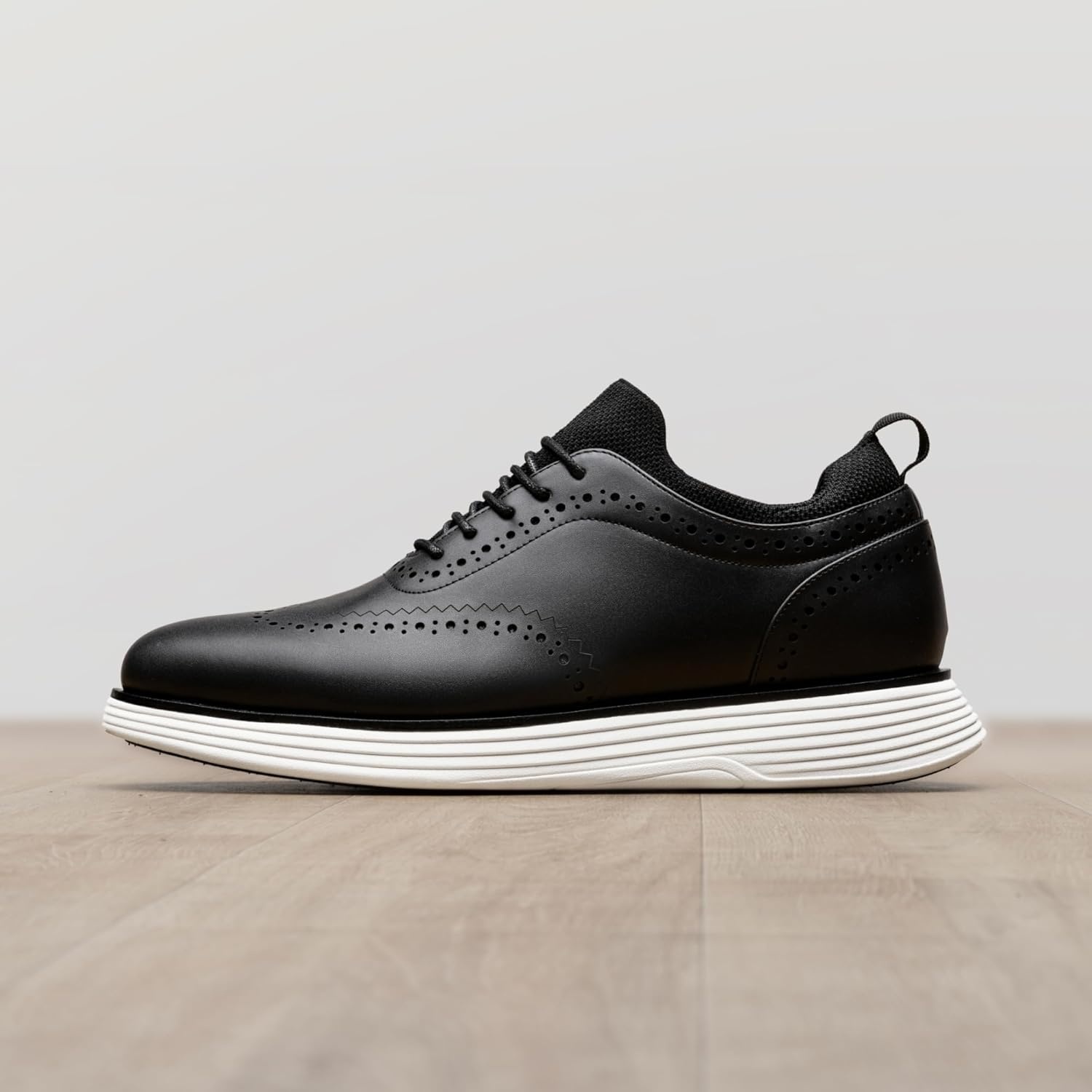 image:imageBruno Marc Mens MaxFlex Dress Sneakers Oxfords Casual Wingtip Brogue ShoesBlack