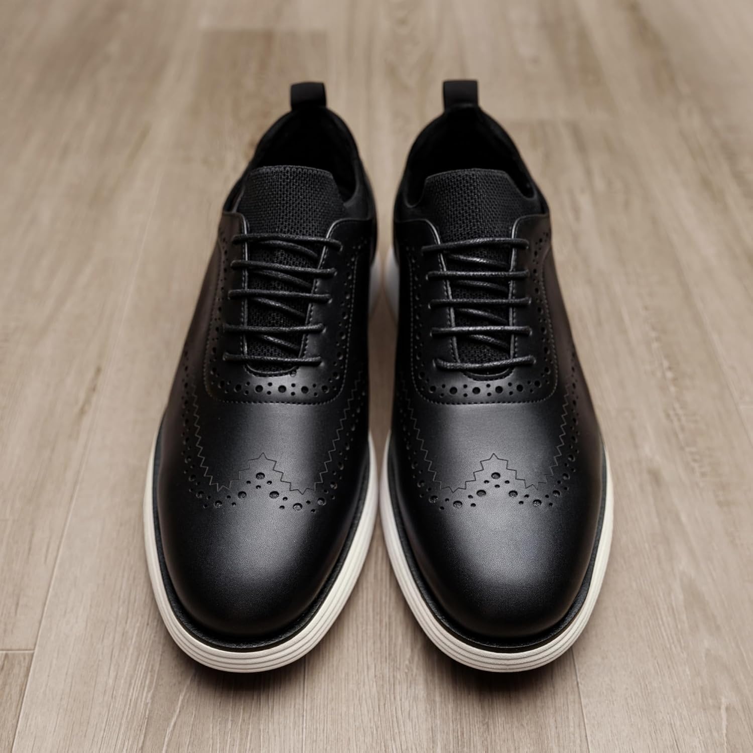 image:imageBruno Marc Mens MaxFlex Dress Sneakers Oxfords Casual Wingtip Brogue ShoesBlack