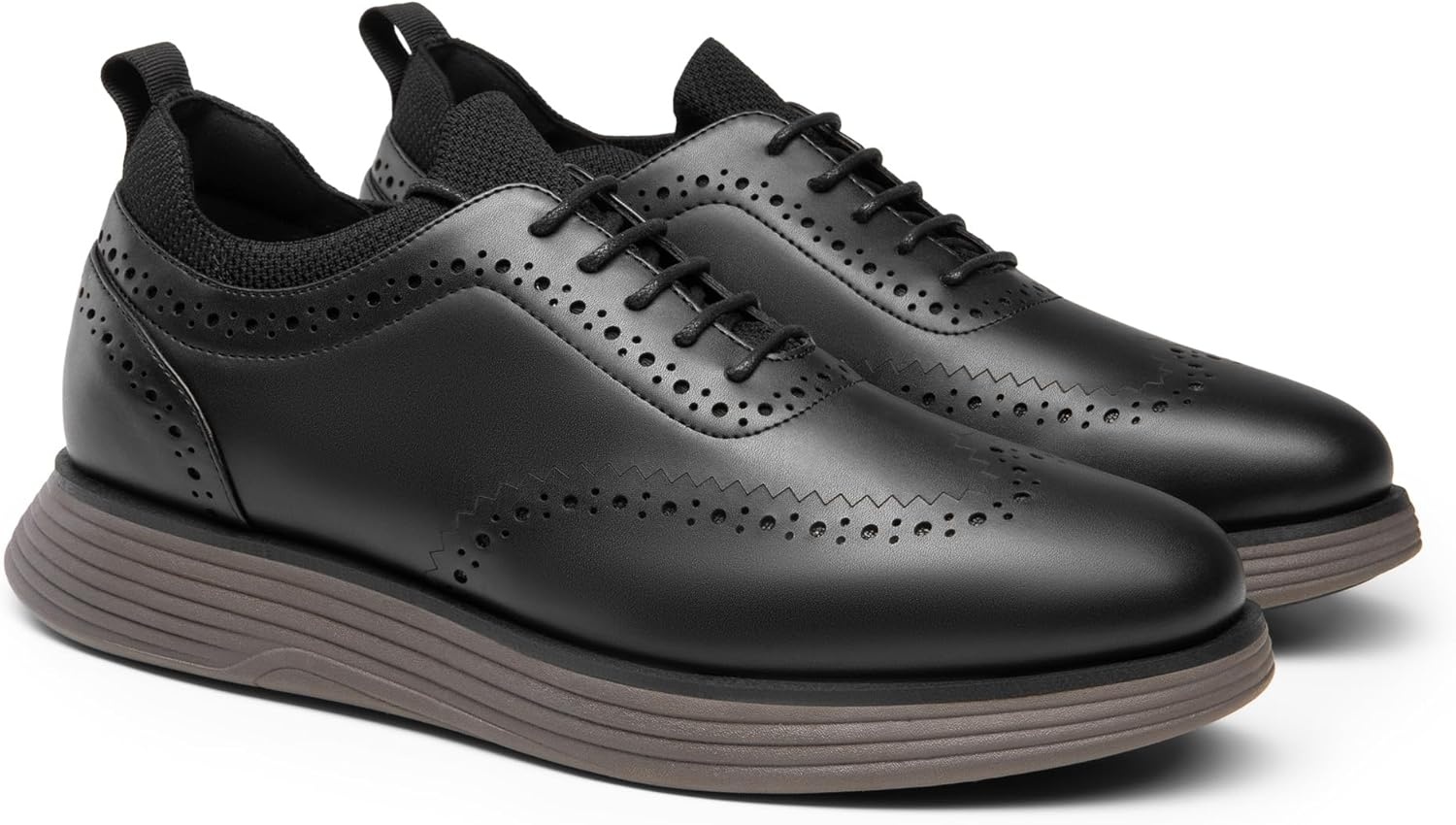 image:imageBruno Marc Mens MaxFlex Dress Sneakers Oxfords Casual Wingtip Brogue ShoesBlackCoffee