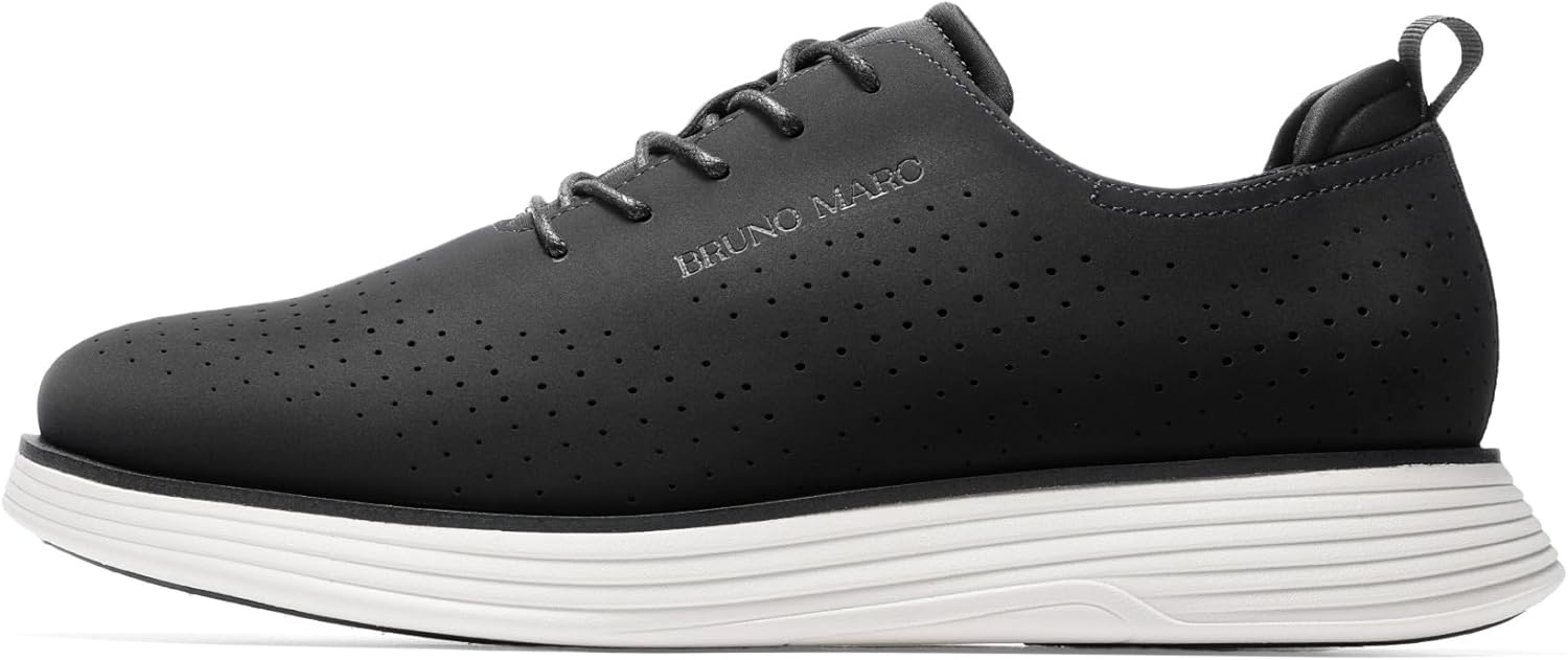 image:imageBruno Marc Mens MaxFlex Fashion Dress Sneakers Oxfords Classic Casual ShoesBlacknubuck