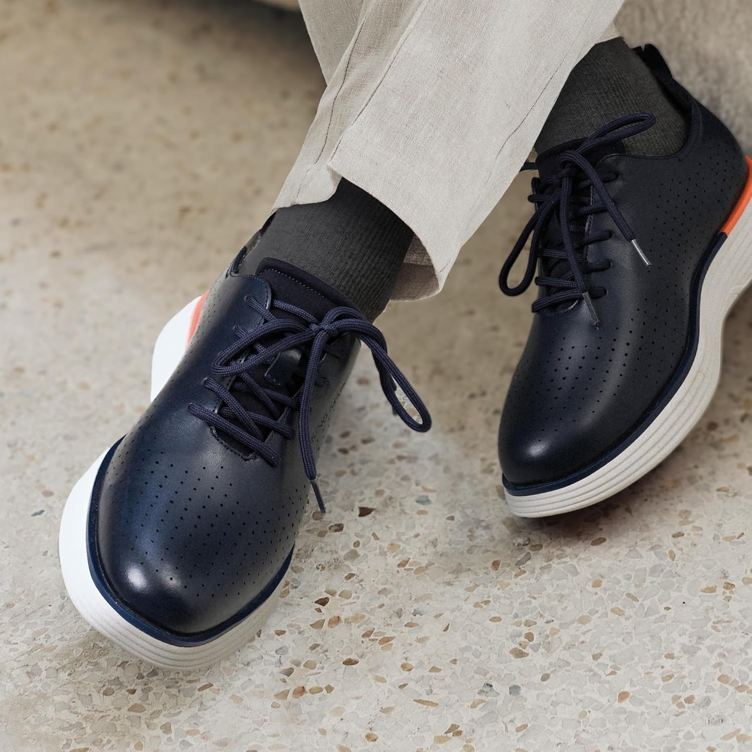 image:imageBruno Marc Mens MaxFlex Fashion Dress Sneakers Oxfords Classic Casual ShoesBlue