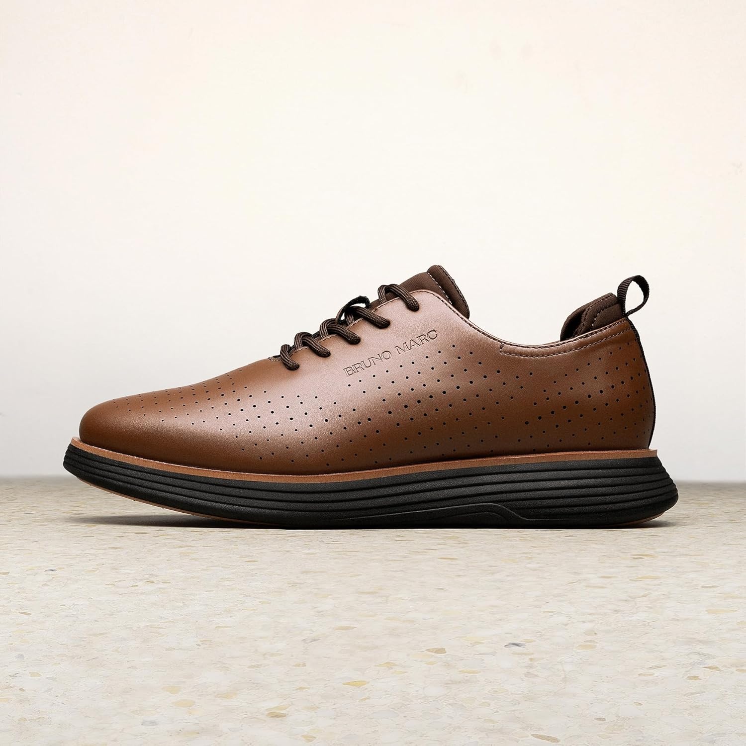 image:imageBruno Marc Mens MaxFlex Fashion Dress Sneakers Oxfords Classic Casual ShoesBrown