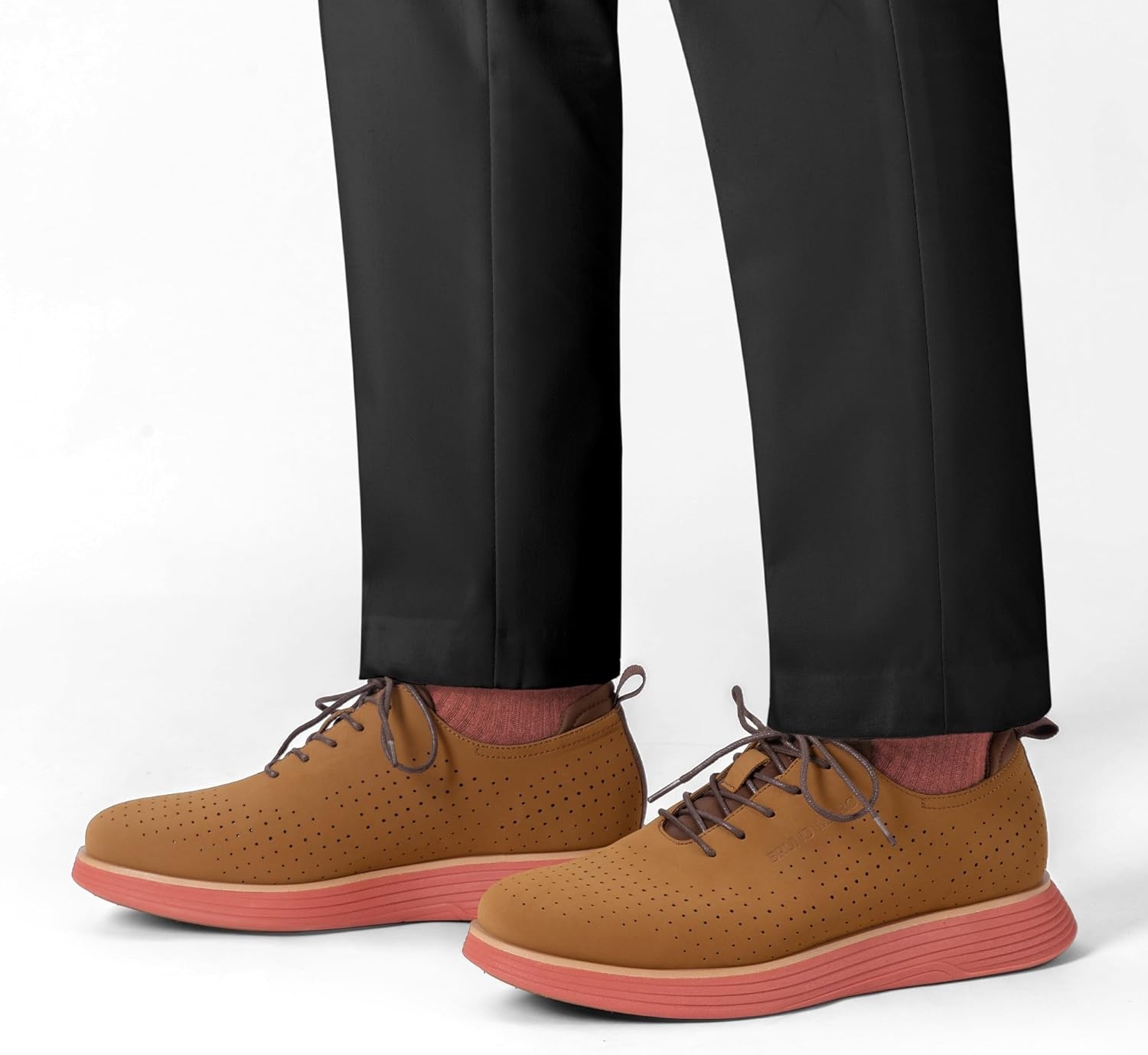 image:imageBruno Marc Mens MaxFlex Fashion Dress Sneakers Oxfords Classic Casual ShoesBrownOrange
