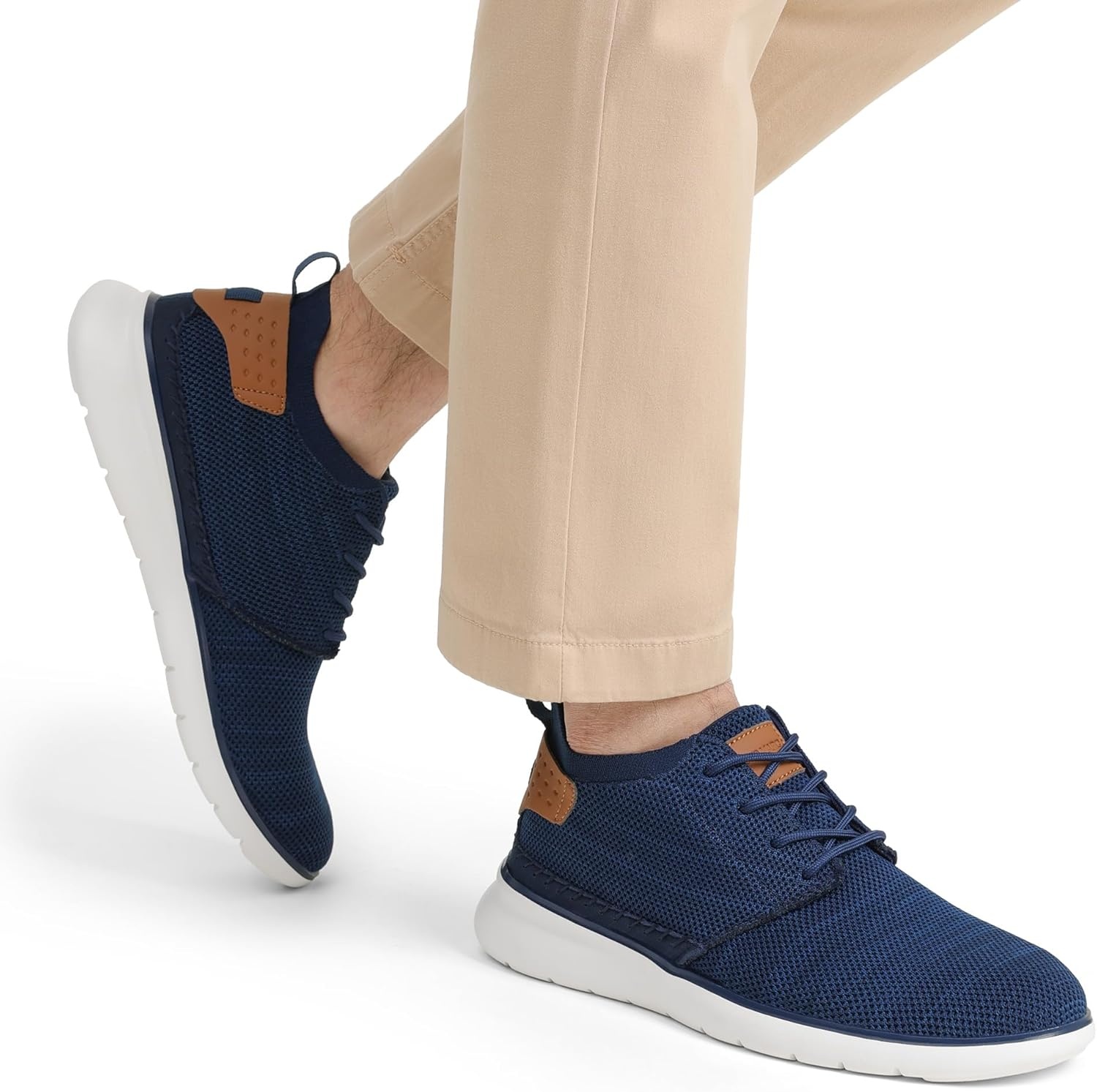 image:imageBruno Marc Mens Mesh Fabric Fashion Sneakers Casual Oxfords Lightweight Breathable Versatile Walking ShoesDarkBlue